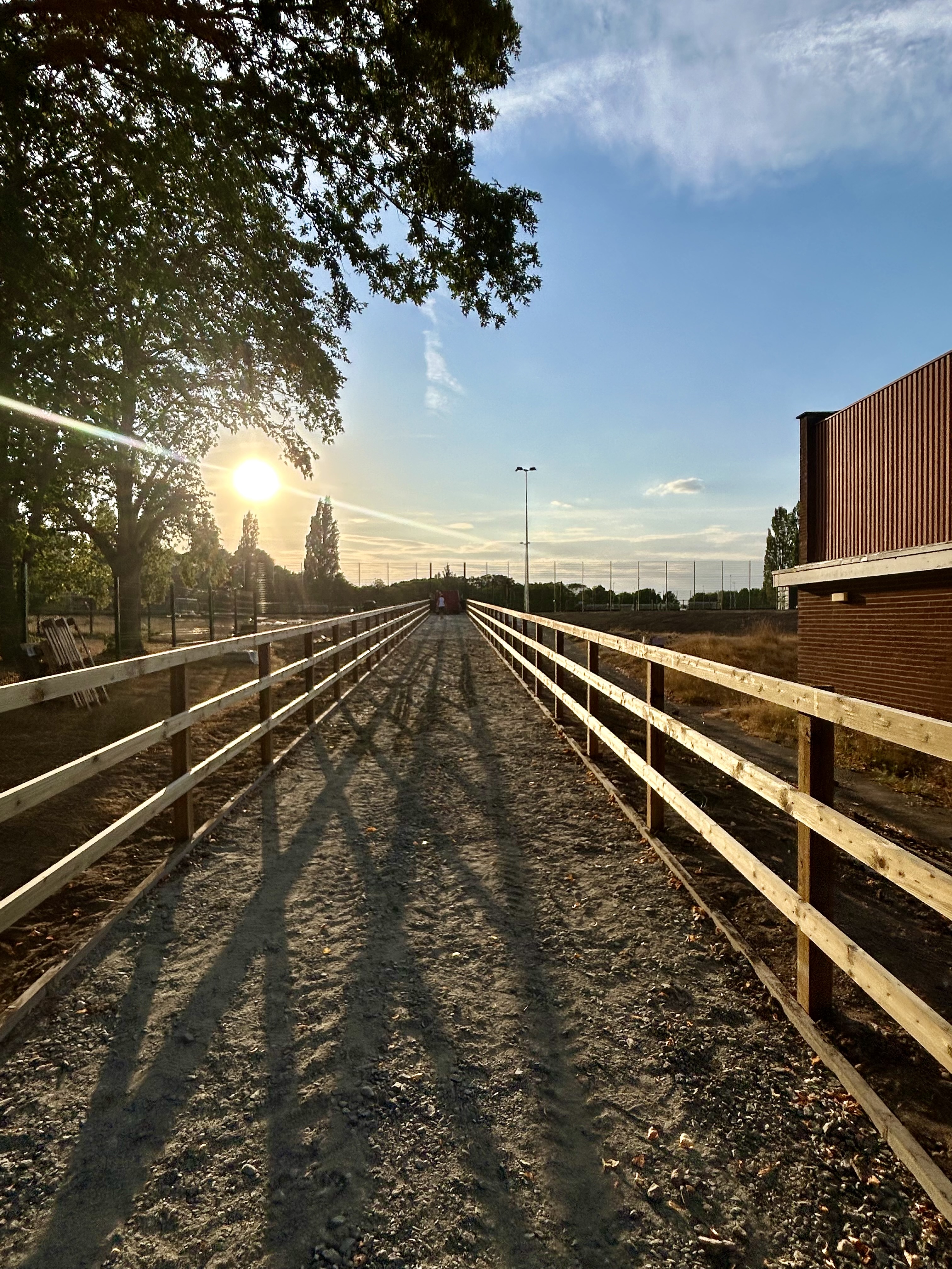 Post and rail timber fencing for access to football pitch — Fencing, Tennis & Sports Courts · View 2