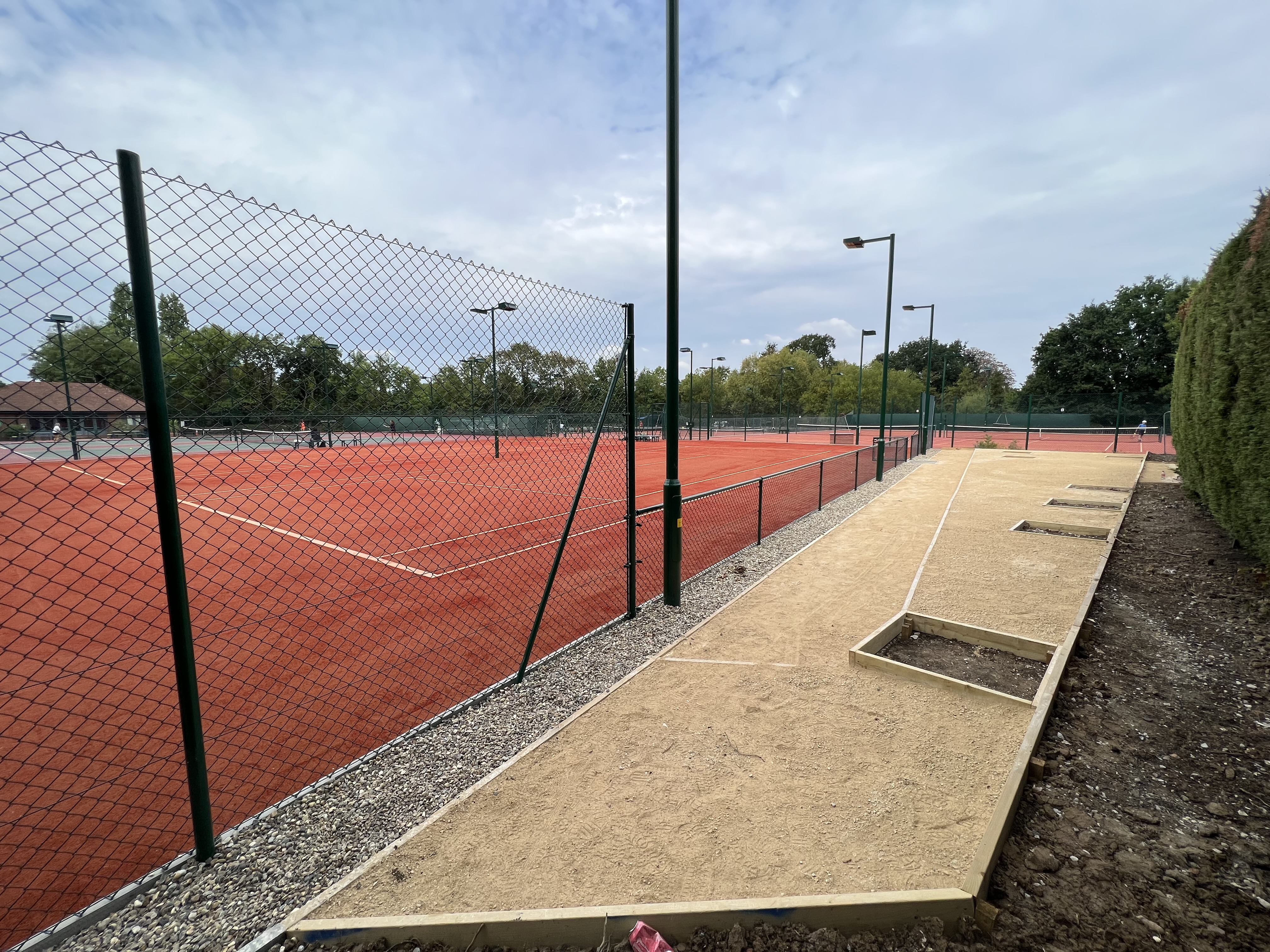 Clay tennis courts new build — Fencing, Groundworks, Landscaping, Tennis & Sports Courts · View 1