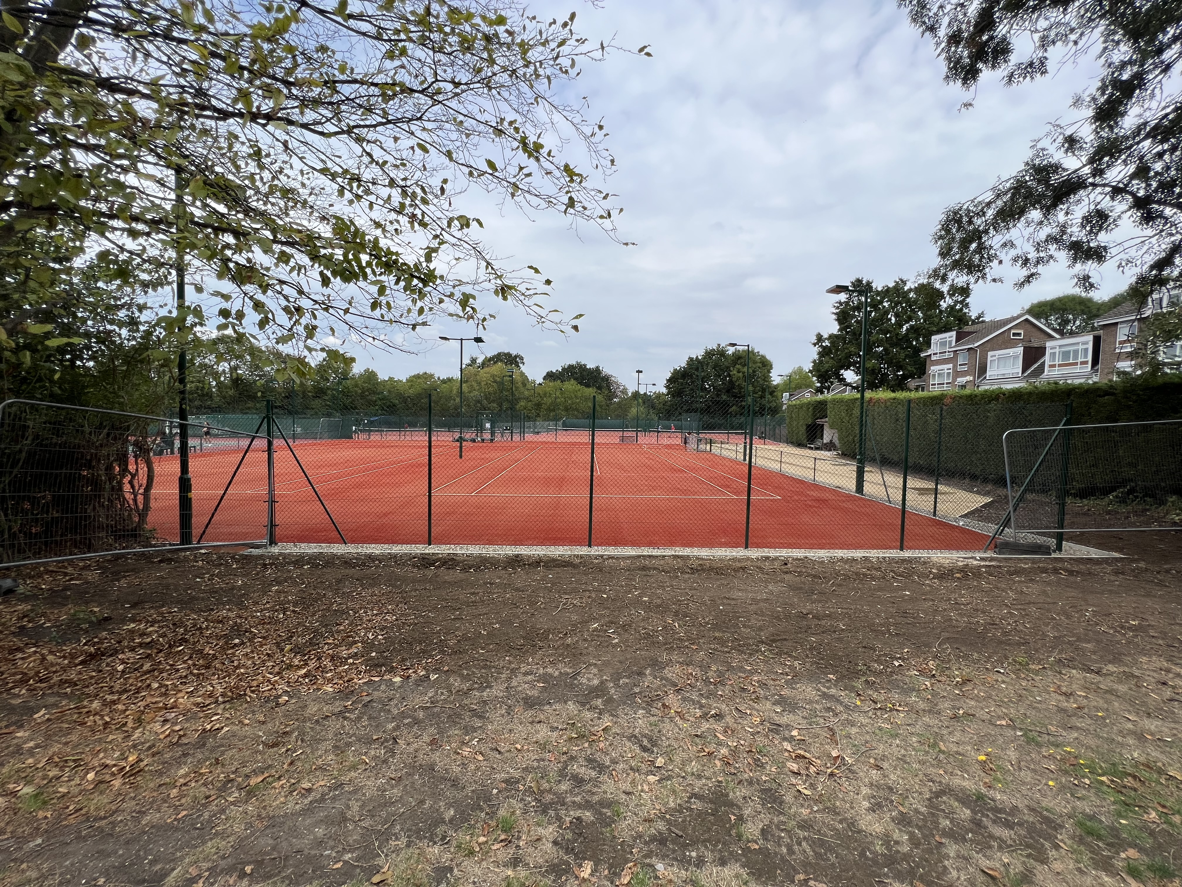 Clay tennis courts new build — Fencing, Groundworks, Landscaping, Tennis & Sports Courts · View 2